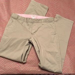 Khaki pants straight leg